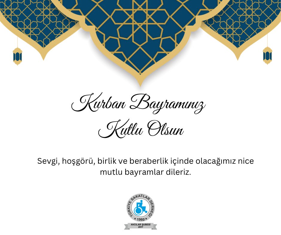 Kurban Bayramı, toplum olarak birbirimize destek olmanın, yardımlaşmanın ve dayanışmanın önemini bir kez daha hatırlattığı özel bir zamandır. Bu bayramda ihtiyaç sahiplerinin yanında olalım, sevgimizi ve paylaşımımızı çoğaltalım. Bayramınız kutlu olsun.
#bayram 
#Dayanışma