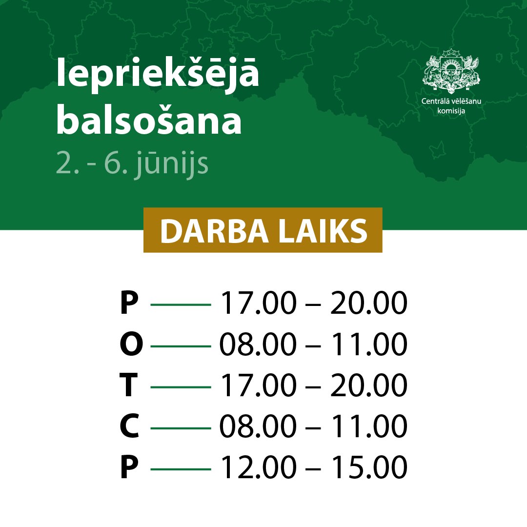 Pašvaldību vēlēšanu iepriekšējās balsošanas četrās dienās Latvijā kopumā nobalsojuši 140 428 jeb 10,2% balsstiesīgo iedzīvotāju. Vislielākā aktivitāte bijusi Rīgā – 12,18%, kam seko Vidzeme – 10,49%, Latgale – 8,93%, Zemgale – 8,56%, bet viszemākā aktivitāte bijusi Kurzemē –8,17%