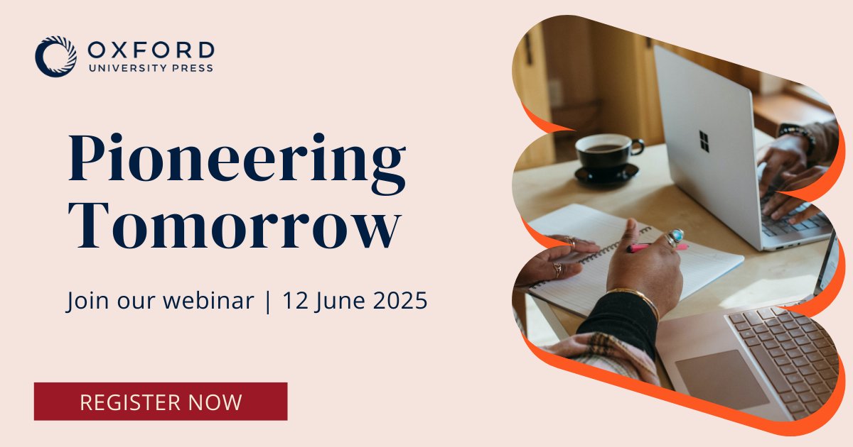 📣 Don't miss out! 
You still have time to register for our virtual event, Pioneering Tomorrow, happening on June 12! Explore the latest innovations in our academic online products and services. 

Register now: oxford.ly/4dKRY8R