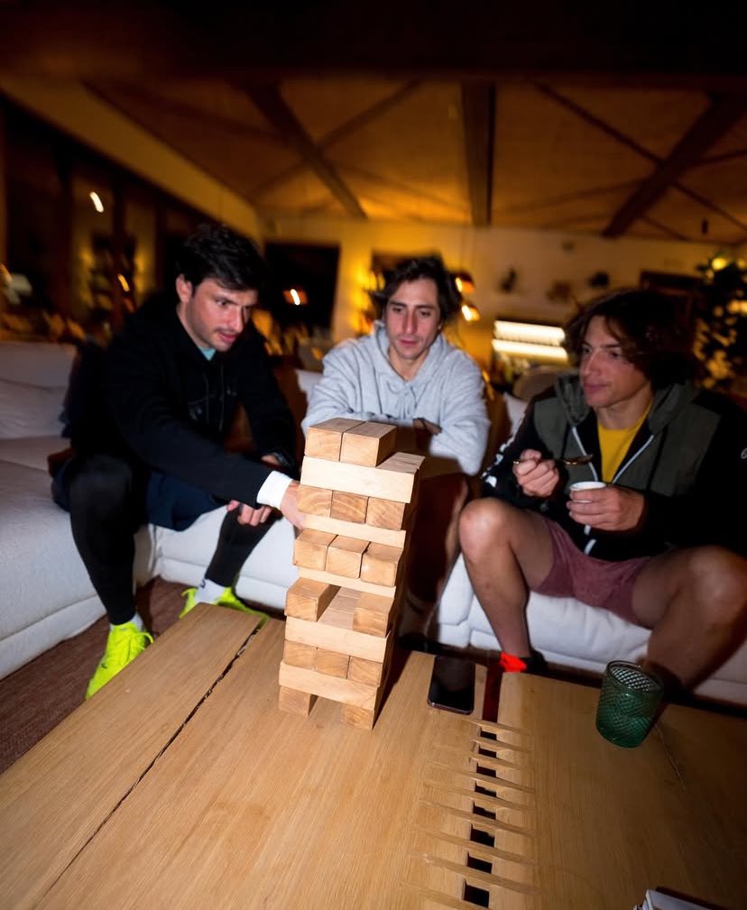 Spending time before rest by playing games with them, very fun.