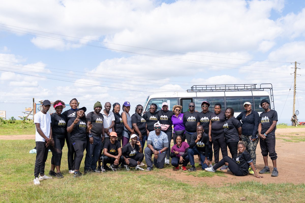KILELEHealthKE's tweet photo. What a day we had 💚! We called &amp; #KILELEANS showed up! The 3rd #KileleChallenge hike at Ngong Hills was more than a walk. It was a step towards healing, connection &amp; mental clarity. To every #CancerWarrior, caregiver &amp; ally who joined us — ASANTE!
#UnitedByUnique #MentalWellness https://t.co/T8uh18k9ZL