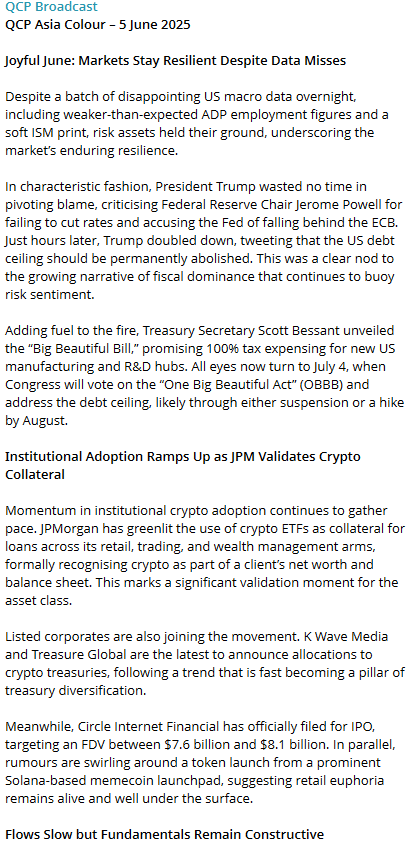 🚨 BREAKING: "Resilienza delle Criptovalute: Mercato Stabile nonostante Dati Macroeconomici deludenti negli USA"