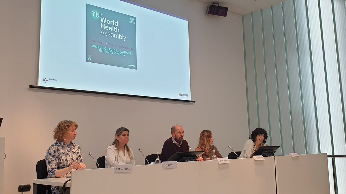 Actualización en #cribado #cancercervix en la XXVIII reunión anual de la red de programas de cribado de #Cancer en #Bilbao. Recomendaciones europeas, nacionales, cáncer de intervalo, autotoma #calidad <a href="/SECitologia/">Sociedad Española de Citología</a> <a href="/aepccolposcopia/">AEPCC</a> <a href="/SEAP_IAP/">SEAP-IAP</a>