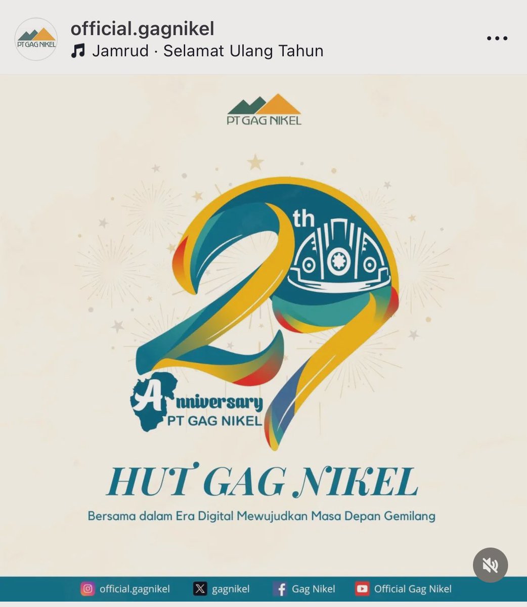 Ini salah satu perusahaan yang menambang di Raja Ampat, Papua: PT Gag Nikel.

Tadinya 75% sahamnya dimiliki Asia Pacific Nickel (Australia) dan Antam 25%. Tapi sejak 2008, Antam menguasai 100%.

Artinya keuntungan dari kolonialisme di Papua akan disetor ke NKRI-Danantara.