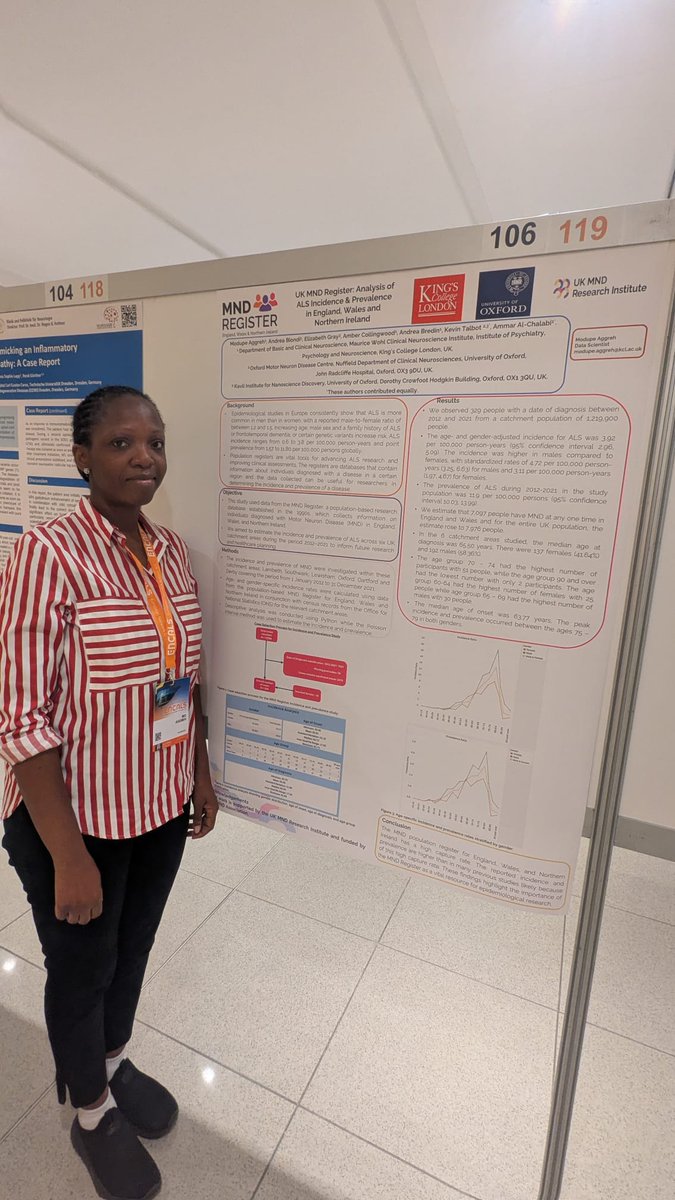 UKMNDRI's tweet image. Read about our latest findings from the @MNDRegister showcased at the @ENCALS Meeting 2025.🌍
Findings ranged from a new #MND/#ALS incidence and prevalence analysis to clinical characteristics and outcomes.
Read more here⬇️
ukmndri.org/2025/06/04/mnd…