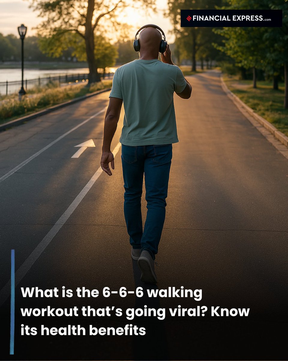 FinancialXpress's tweet photo. This easy-to-follow #walkingroutine has caught on precisely because it isn’t complicated. There’s no app to download, no equipment to buy, and no steep learning curve. All it asks is your #time and a little #consistency. And for anyone looking to improve their fitness, manage their weight, or just start moving more, it might be the most approachable routine out there.

Read more- https://t.co/NaqhfOCY8K

#Fitness #Wellness #Lifestyle #Trending