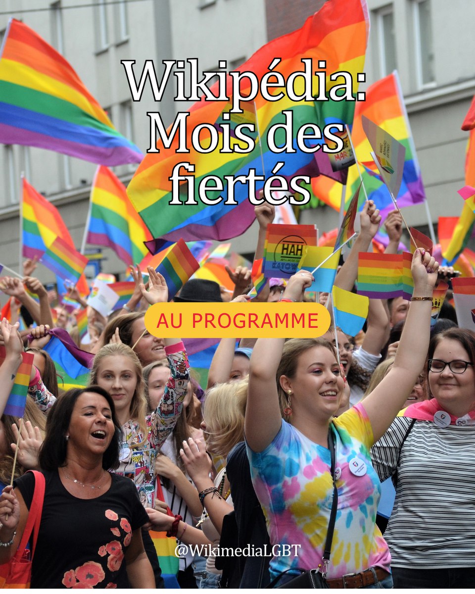 Chaque année, le mois des Fiertés est l'occasion pour Wikimedia LGBT de documenter, visibiliser et célébrer les personnes, histoires et cultures queer.

Nous vous invitons à participer à cette édition de #wiklovespride et de pourquoi gagner un prix !