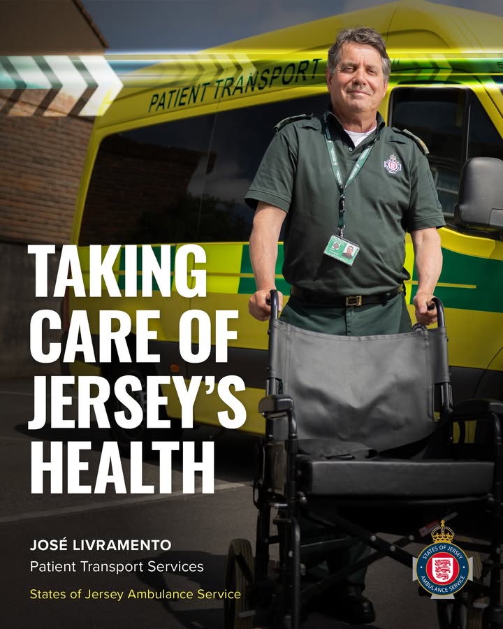 Government of Jersey (@govjersey) on Twitter photo The Patient Transport Service (PTS) team plays a vital role in <a href="/JsyAmbulance/">Jersey Ambulance</a>, from transporting eligible patients to hospital appointments to providing end of life transport.
Meet José – a key part of this essential team.
🚑 Read about José’s story: bit.ly/3ZbZWSk The Patient Transport Service (PTS) team plays a vital role in <a href="/JsyAmbulance/">Jersey Ambulance</a>, from transporting eligible patients to hospital appointments to providing end of life transport.
Meet José – a key part of this essential team.
🚑 Read about José’s story: bit.ly/3ZbZWSk