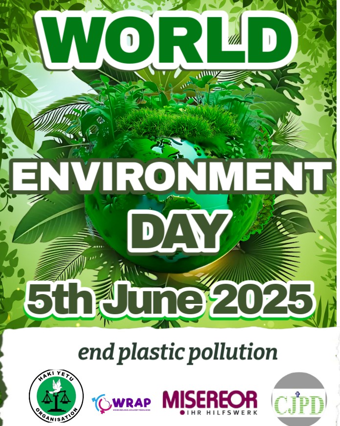 🌍 World Environment Day Haki Yetu stands with the world to #BeatPlasticPollution. Together, we’re taking action for a cleaner, greener future. Every step matters! 📷 #WorldEnvironmentDay #HakiYetu #GreenAction #PlasticFreeFuture #CleanCoast