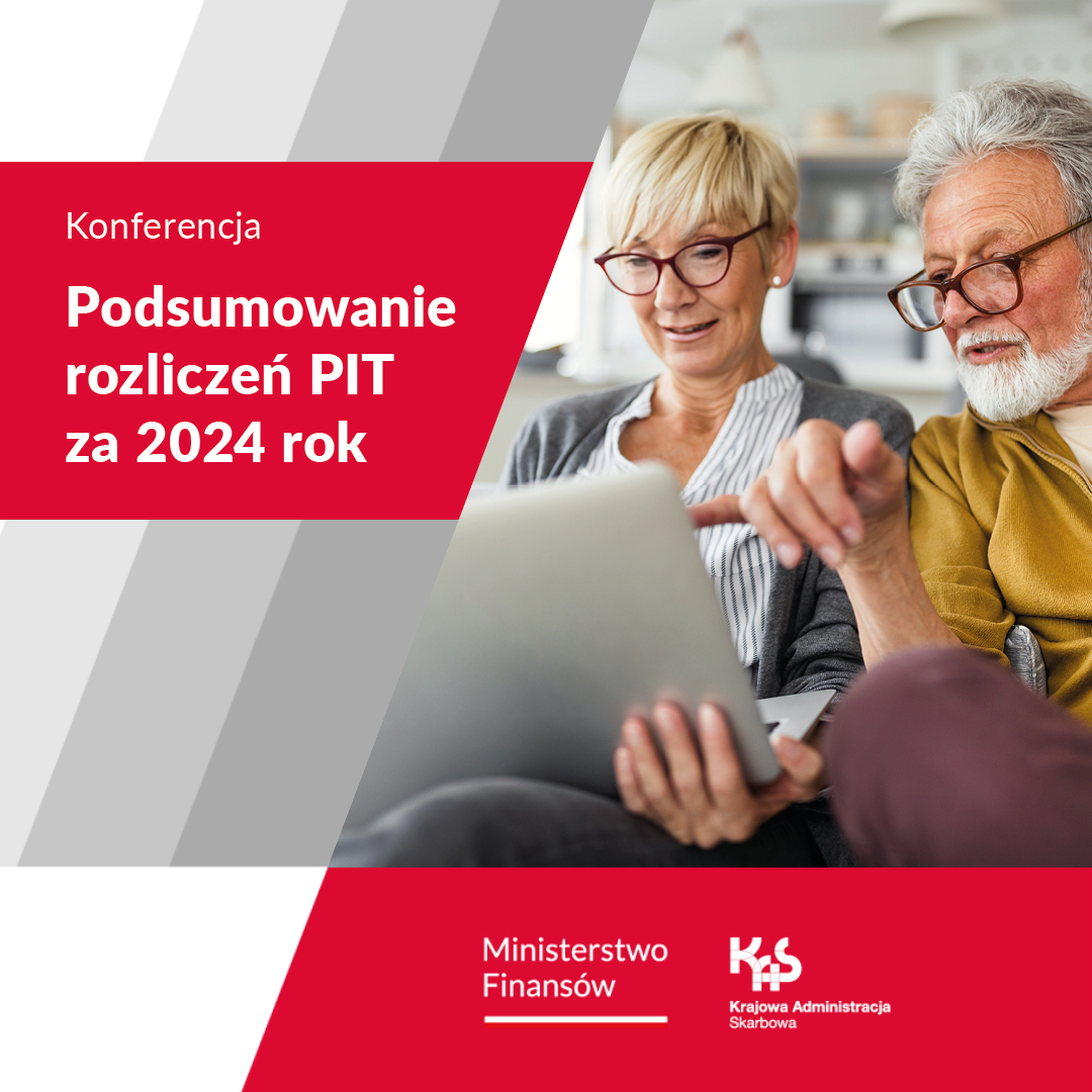 🕛 Dzisiaj o godz. 12 rozpocznie się spotkanie prasowe z udziałem wiceministra Szefa KAS Marcina Łobody i wiceminister zastępcy Szefa KAS Małgorzaty Krok. Podsumujemy akcję rozliczeń PIT za 2024 rok.

Śledźcie nasz profil, będziemy pisać o tym wydarzeniu.