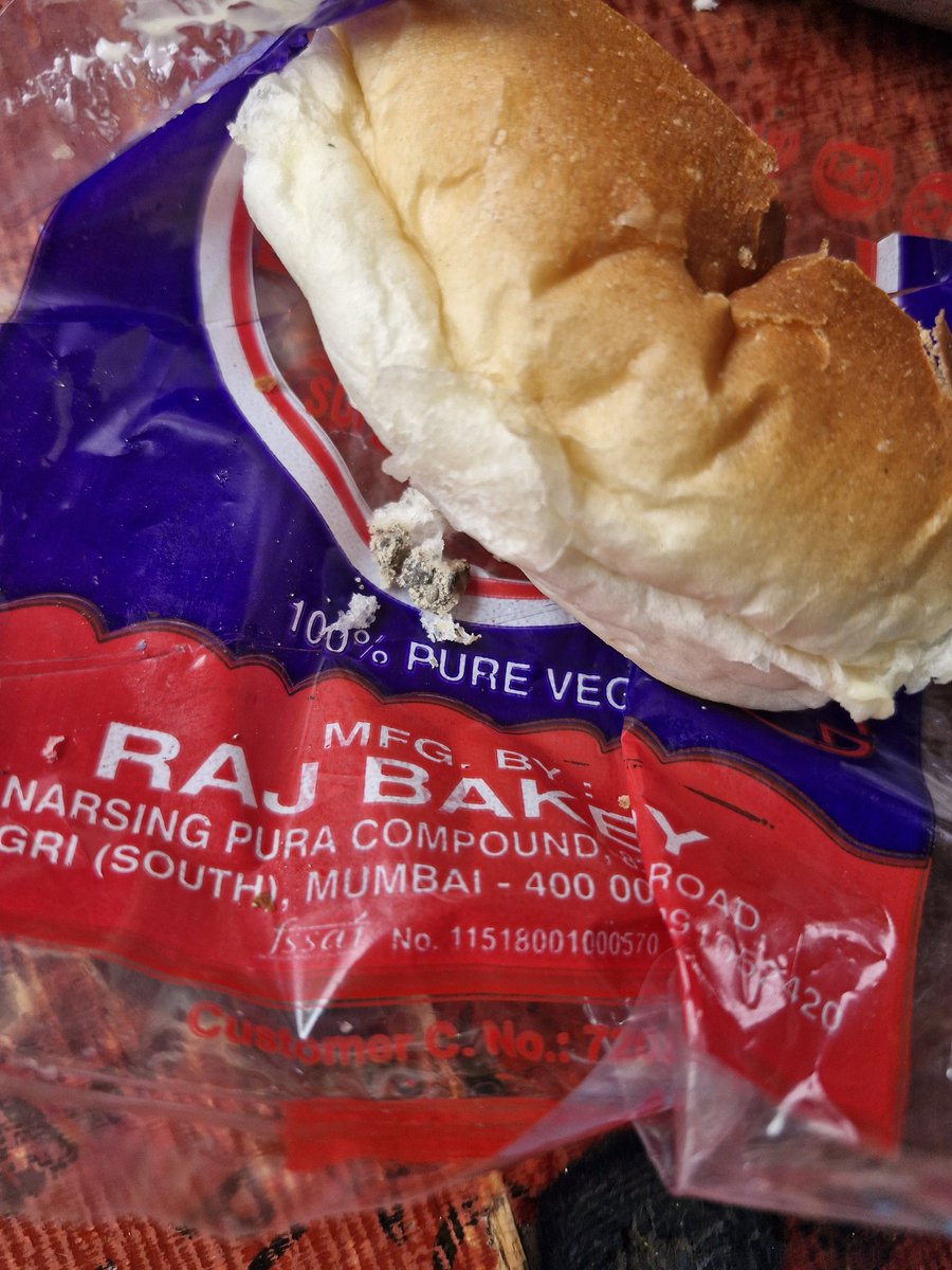 Mohammad Salman Khan (@salman_ak56) on Twitter photo URGENT: Found a bone-like object inside a packed pav (bread)!
This is a serious health hazard and a clear violation of #FoodSafety standards.
Brand: Raj Bakery
<a href="/fssaiindia/">FSSAI</a> please take immediate action.
<a href="/consumerforum_/">Consumer Forum India</a> <a href="/jagograhakjago/">Consumer Affairs</a> #UnsafeFood #ConsumerRights #FoodHazard URGENT: Found a bone-like object inside a packed pav (bread)!
This is a serious health hazard and a clear violation of #FoodSafety standards.
Brand: Raj Bakery
<a href="/fssaiindia/">FSSAI</a> please take immediate action.
<a href="/consumerforum_/">Consumer Forum India</a> <a href="/jagograhakjago/">Consumer Affairs</a> #UnsafeFood #ConsumerRights #FoodHazard