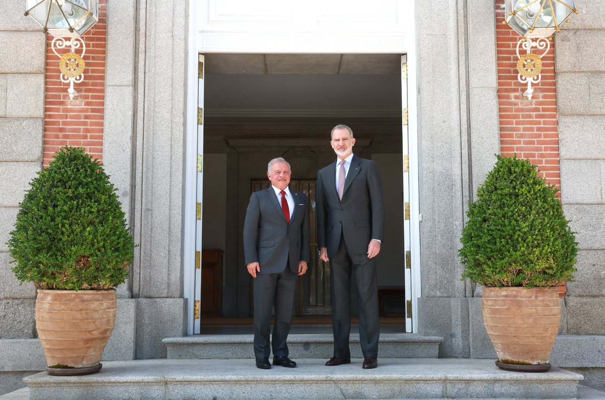 עבדאללה מלך ירדן מבקר בספרד ונפגש עם המלך פליפה