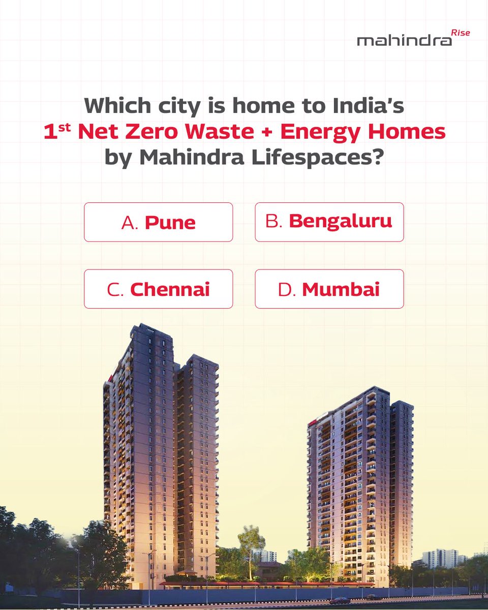 Time for question 3! Check out the hint here - mahindra.com/rise/sustainab…
What’s your answer? Share it with us in the comments! 

#WorldEnvironmentDay #RiseForAMoreEqualWorld