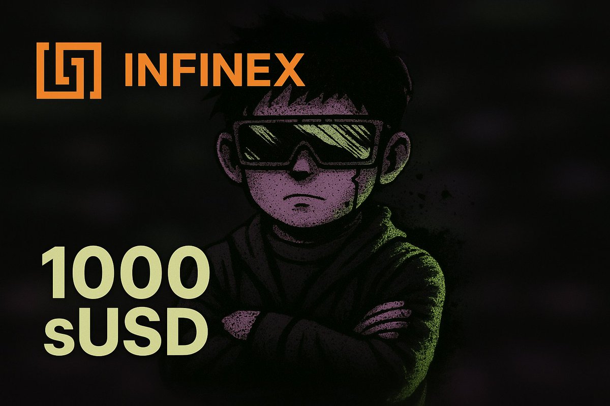 𝗦𝘄𝗶𝗱𝗴𝗲 𝘁𝗼 𝗴𝗲𝘁 𝗜𝗻𝗳𝗶𝗻𝗲𝘅 𝗥𝗲𝘄𝗮𝗿𝗱𝘀!

Lets clarify how to win:

➾ Go to: <a href="/infinex/">Infinex</a>
➾ Open the site and swidge USD into sUSD
➾ It enters you into weekly raffles every week
➾ 1 Raffle entry per $1k sUSD
➾ This will help your Kaito leaderboard rank
➾ Check
