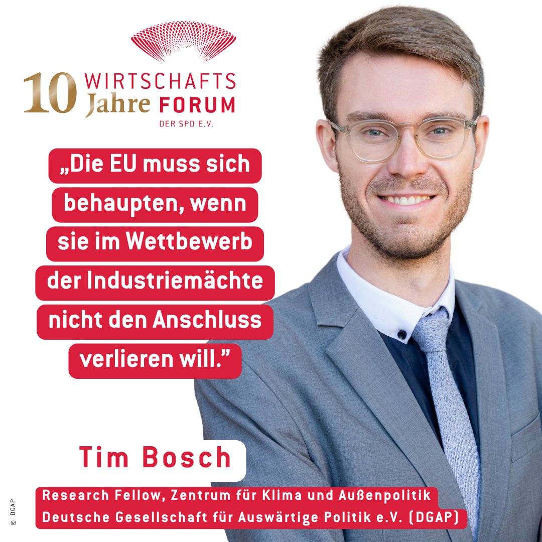 Neu im Blog politische Ökonomie des <a href="/Wirtschaft_SPD/">Wirtschaftsforum_SPD</a>: "Wettbewerbsfähigkeit, Klimaneutralität - und industriepolitischer Führungsanspruch? Ein außenpolitischer Blick auf den Clean Industrial Deal" von <a href="/t_bosch_/">Tim Bosch</a> , Research Fellow am Zentrum für Klima und Außenpolitik der <a href="/dgapev/">DGAP</a>