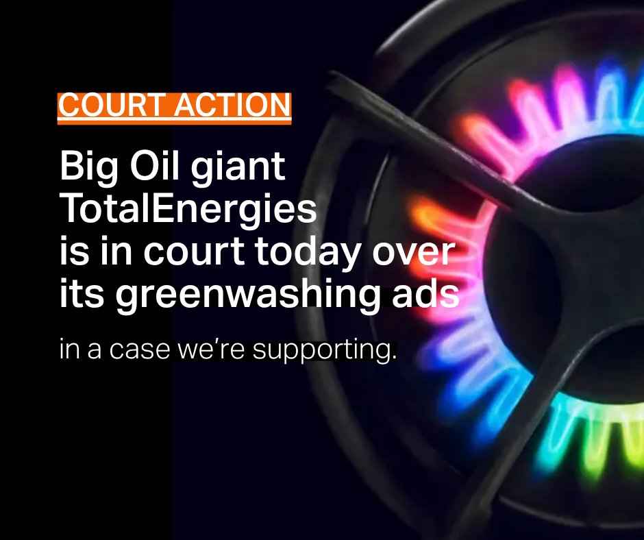 📢Court action📢

Back in 2022, we joined partners in taking legal action against the French energy company, over ads that we think are misleading, greenwashing and breach consumer law. And today, the case’s hearing finally takes place. 

👉clientearth.org/latest/news/we… 1/4