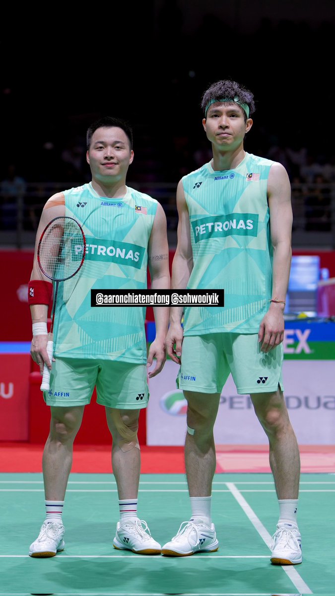 For the first time in the SuperSeries/World Tour era, #BadmintonMalaysia will have Men's Doubles pairs ranked Number 1 &amp; 2 in the #BWFWorldRanking next week (Week 24)

🇲🇾 Goh Sze Fei/Nur Izzuddin will keep their WR1 spot if they move into #IndonesiaOpen2025 QF

📸 Zongyenyen