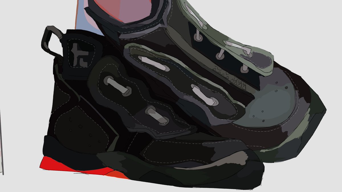__m46_u's tweet image. 靴描くの好き