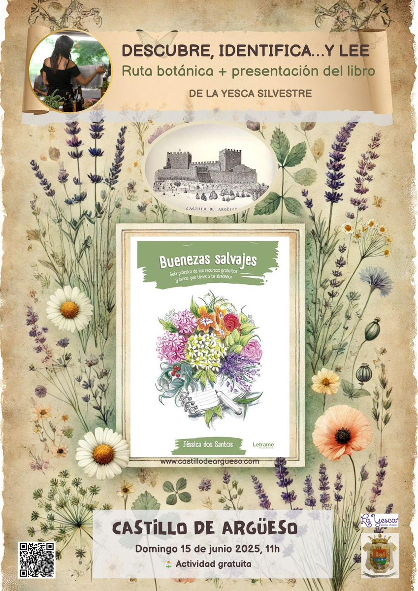 CastilloArgueso's tweet photo. Contando los días para poder disfrutar de la Ruta botánica, La Yesca Silvestre. 
Tenemos un precioso jardín alrededor del castillo donde se puede disfrutar del entorno y a la vez aprender con Jessica dos Santos. 

Se ve de otra manera todo aquello que te explican. 
#naturaleza https://t.co/d5v8M9Q0QU