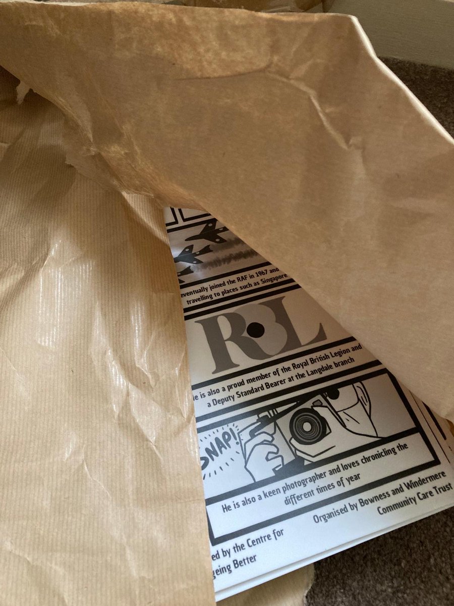 Take a sneaky peek below as our @Agewithoutlimit prints have arrived (kindly funded by Windermere and Ambleside Lions) and they look wonderful.  All will be on display at Slate Café, Main Road Windermere on Wednesday June 11th - please call in.