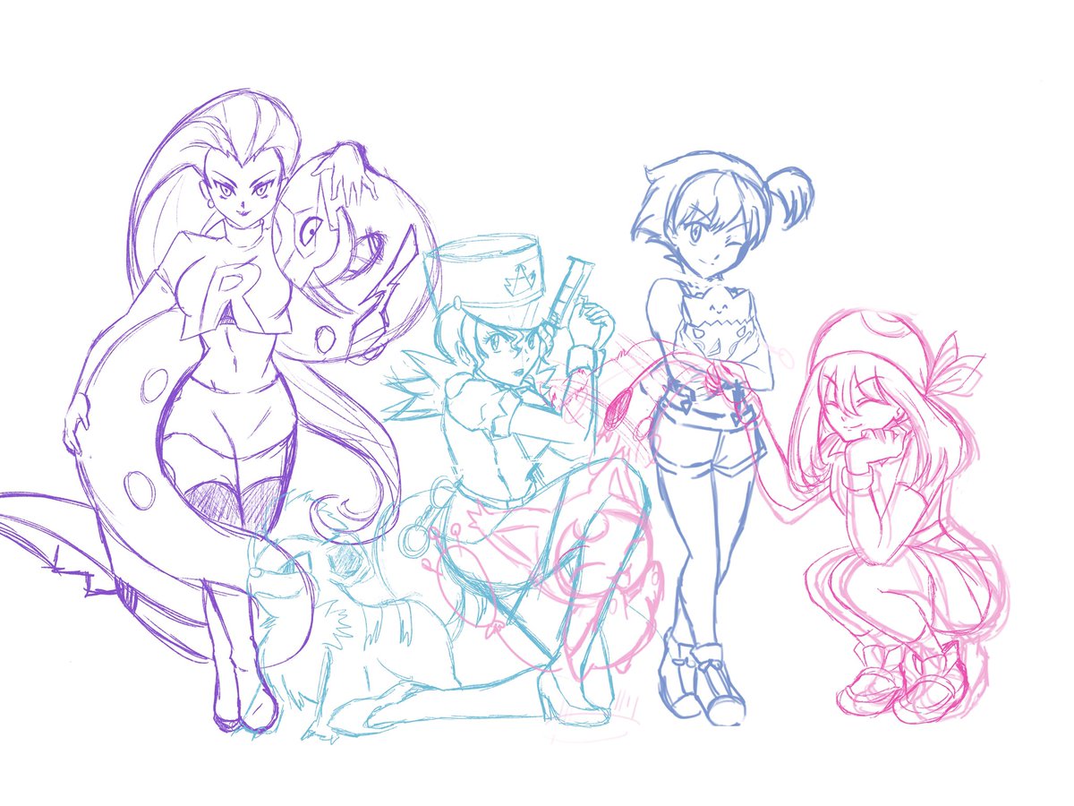 Niji_ando's tweet image. Hey artists ! I’m currently looking for artmoots :) right now I’m working on a short series of pokemon trainers to commission through my Vgen ! .. and I would like to have some feedback ! .. any support is valuable and I appreciate it ❤️