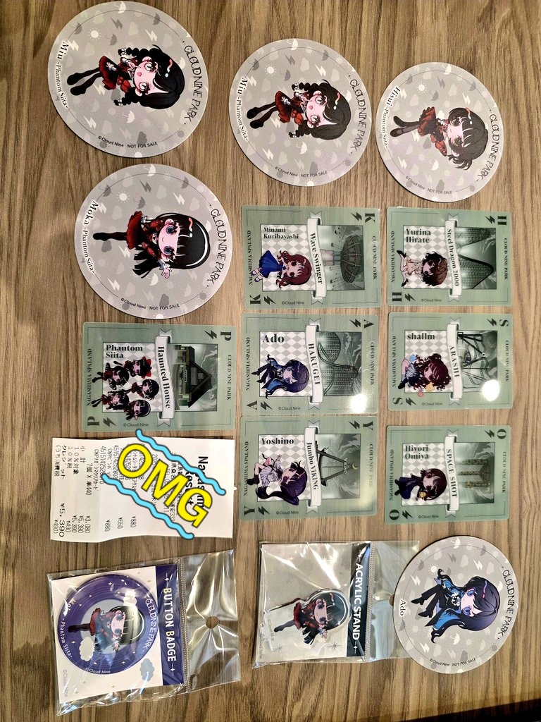 クラウドナインパーク　ピンズ　ファントムシータ クラウドナインパーク ファントムシータ 灯翠 アクスタ 缶バッチ