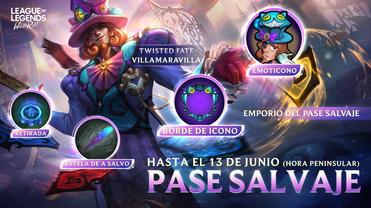 Última oportunidad para pasarlo de locos con Twisted Fate Villamaravilla. Echadle el guante antes de que lo descartemos el 13 de junio.