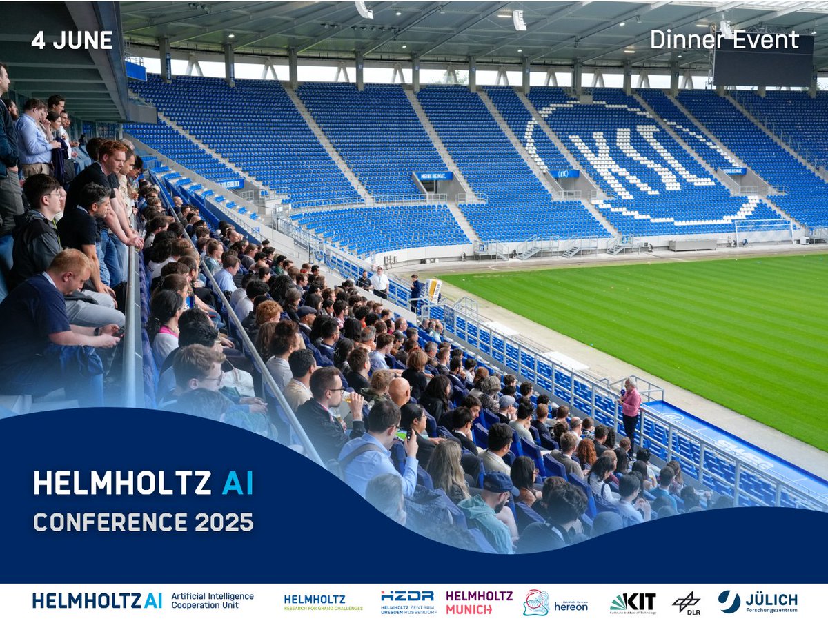 helmholtz_ai's tweet image. 💥 DAY TWO of #HAICON25 delivered!
From AI in imaging & climate to agri-robotics & law, applied research took the spotlight. 👏 Ribana Roscher’s keynote on AI in sustainable crop production took place, followed by a panel discussion. Finished with posters & dinner at BBB!