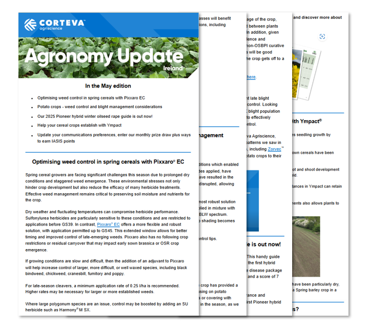 Have you read our latest Agronomy Update? 🌱 

Key topics in the latest edition include:
▶️ Optimise your weed control with Pixxaro EC
▶️ Potato weed control and blight management considerations
▶️ Our 2025 Pioneer hybrid WOSR guide out now!

Read more 👉 bit.ly/3SZPE44
