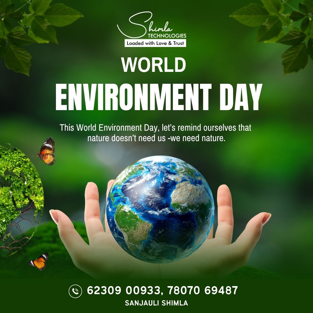 ShimlaTech's tweet photo. This World Environment Day, let’s remind ourselves that nature doesn’t need us — we need nature.
#MyPromiseToNature 🌿

📱 623090093 📱 780706948 📱 9816900933
#EnvironmentDay #WorldEnvironmentDay  #PrintingCompany #Brand #OffsetPrinting #LabelPrinting #GraphicDesigner #Signage https://t.co/EmUKpsZKlR