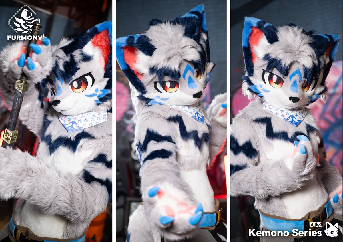 「New Commission Finished」

"Tch, another damn test? H-hey, I ain't worried at all! Yo squad, follow me – we're hittin' the streets!" 

Thanks for the trust from <a href="/PLT92367895/">板哲PLT</a> 

#furmony #furry #fursuit #鸿萌造物