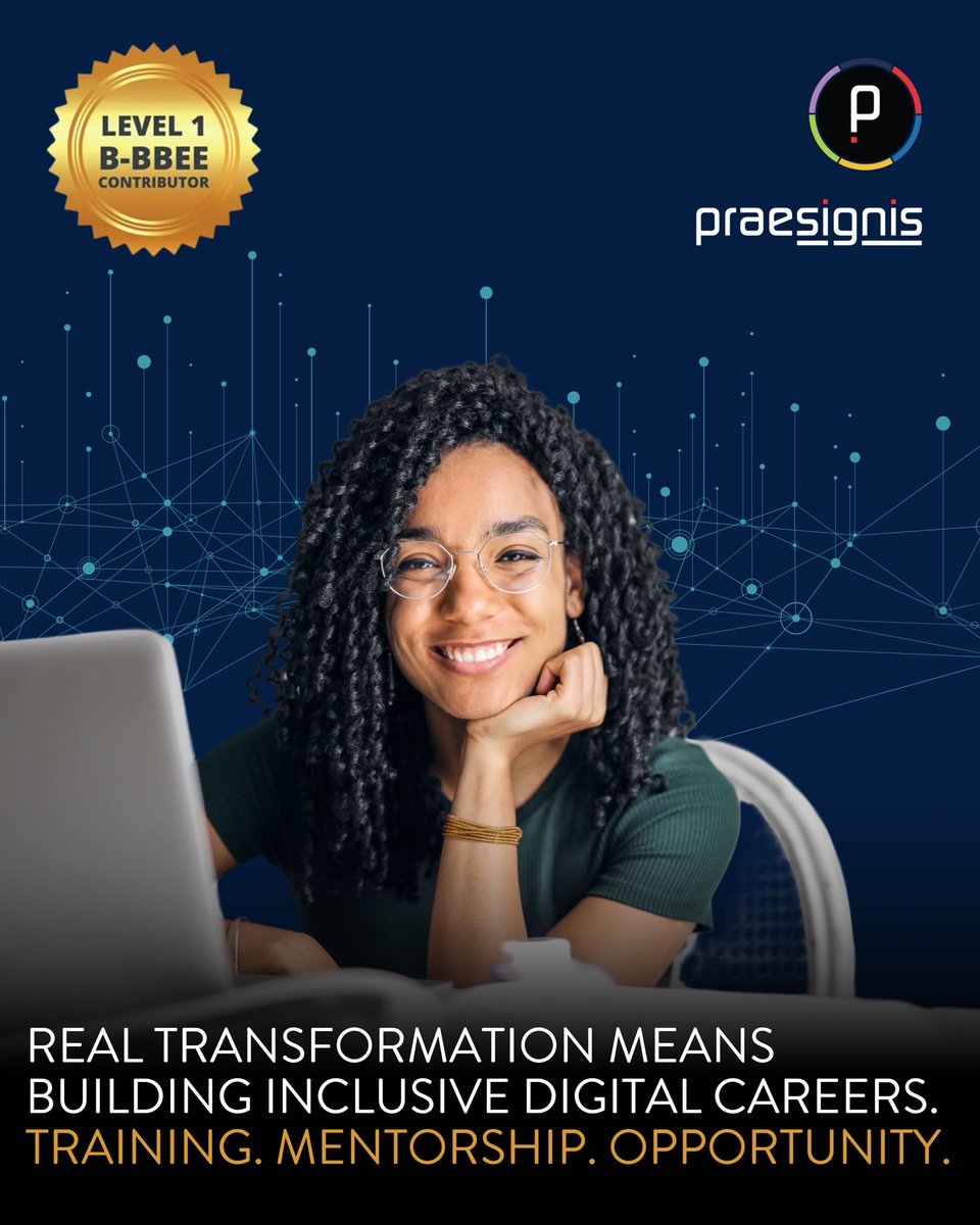 Our Level 1 B-BBEE status reflects a real commitment to change. We’re unlocking doors for individuals from underrepresented communities.
You or your business can help. Sponsor a cohort or individual, earn B-BBEE points, and help reduce unemployment.

#UnemploymentCrisis