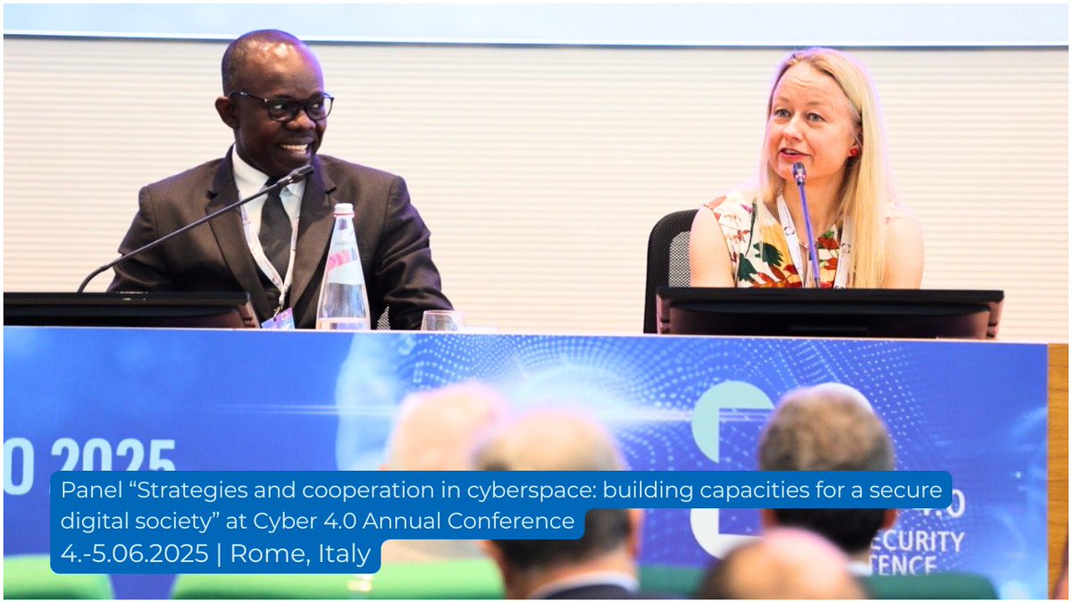 👉 Key takeaway from the Cyber 4.0 Annual Conference in Rome: Sustainable cyber capacity building starts with local ownership and trust.

🔗  eucybernet.eu/at-cyber-4-0-a…