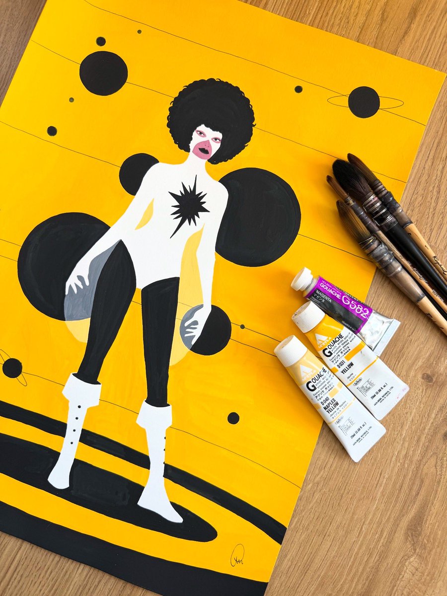 carlotazanahori's tweet image. Monica Rambeau commission!
Always a pleasure to paint new commissions for you but also sad to say goodbye to them 🫰