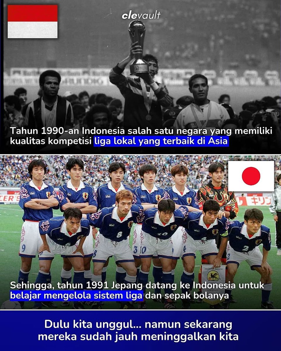 Dulu indonesia berdiri sejajar dgn raksasa Asia,meluncurkan satelit,merakit pesawat,dan menjadi panutan kawasan.Tapi hari ini negara2 yg dlu belajar dri kita telah melesat jauh,kita yg justru terjebak dlm stagnasi karena lupa berinovasi.Kemajuan yg dlu nyata kini tinggal kenangan