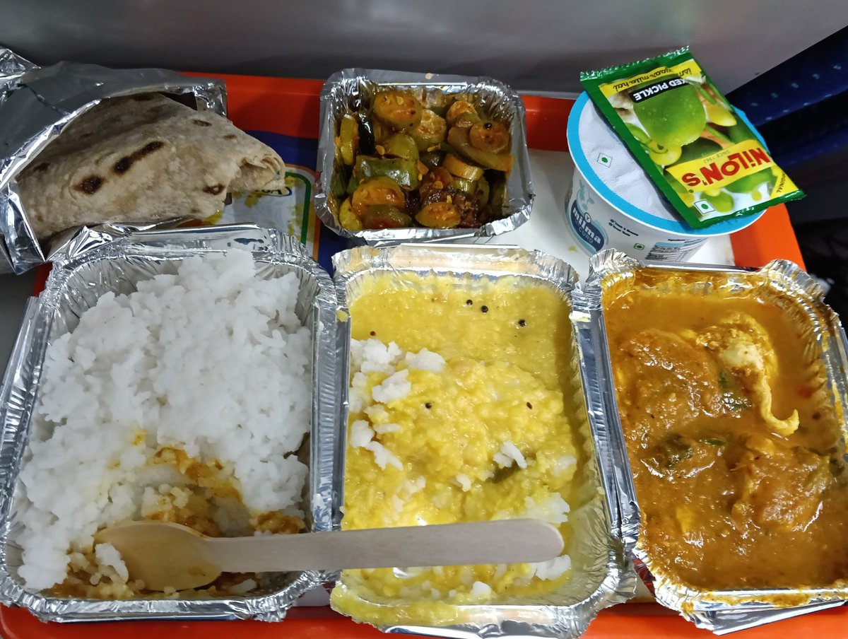 Manu🇮🇳🇮🇳 (@mshahi0024) on Twitter photo Dear <a href="/AshwiniVaishnaw/">Ashwini Vaishnaw</a>,would you eat this type of low-quality food?
Note: Imagine this is India's finest Dream Model train "VandeBharat", showcased to the world, inaugurated by Modi himself, and every train operating to date.
Kindly rate this food out of 10. Dear <a href="/AshwiniVaishnaw/">Ashwini Vaishnaw</a>,would you eat this type of low-quality food?
Note: Imagine this is India's finest Dream Model train "VandeBharat", showcased to the world, inaugurated by Modi himself, and every train operating to date.
Kindly rate this food out of 10.