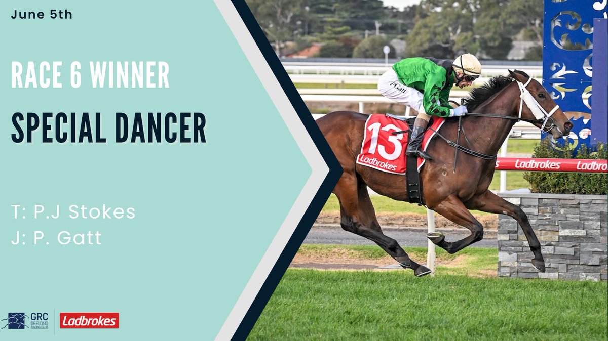 Winner Race 6 - AG Haines Builders - SPECIAL DANCER T: P. Stokes J: P. Gatt