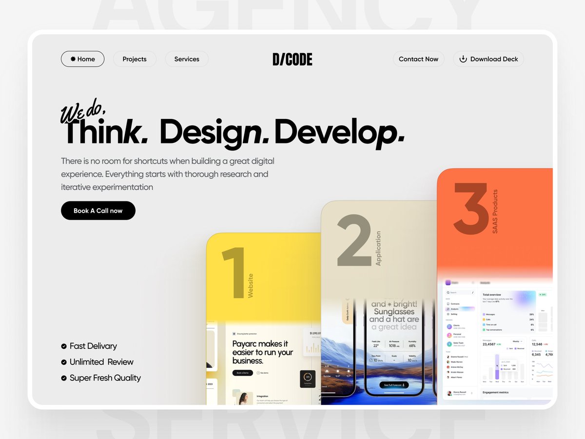 D/CODE - An Agency Website Header