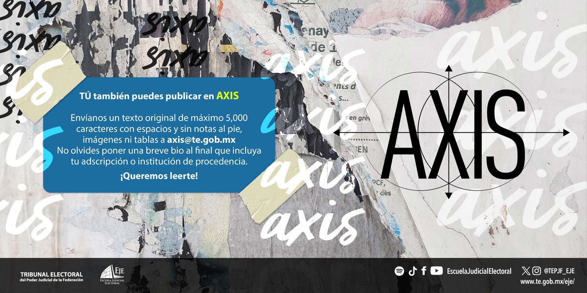 ¿Te apasiona escribir? ✍️

Tu voz puede formar parte de AXIS

🎬 Cine, libros, arte, opinión, justicia

Aceptamos textos breves y originales
📧 Mándalo a axis@te.gob.mx

Conoce los detalles aquí 👉 te.gob.mx/blogEje/
