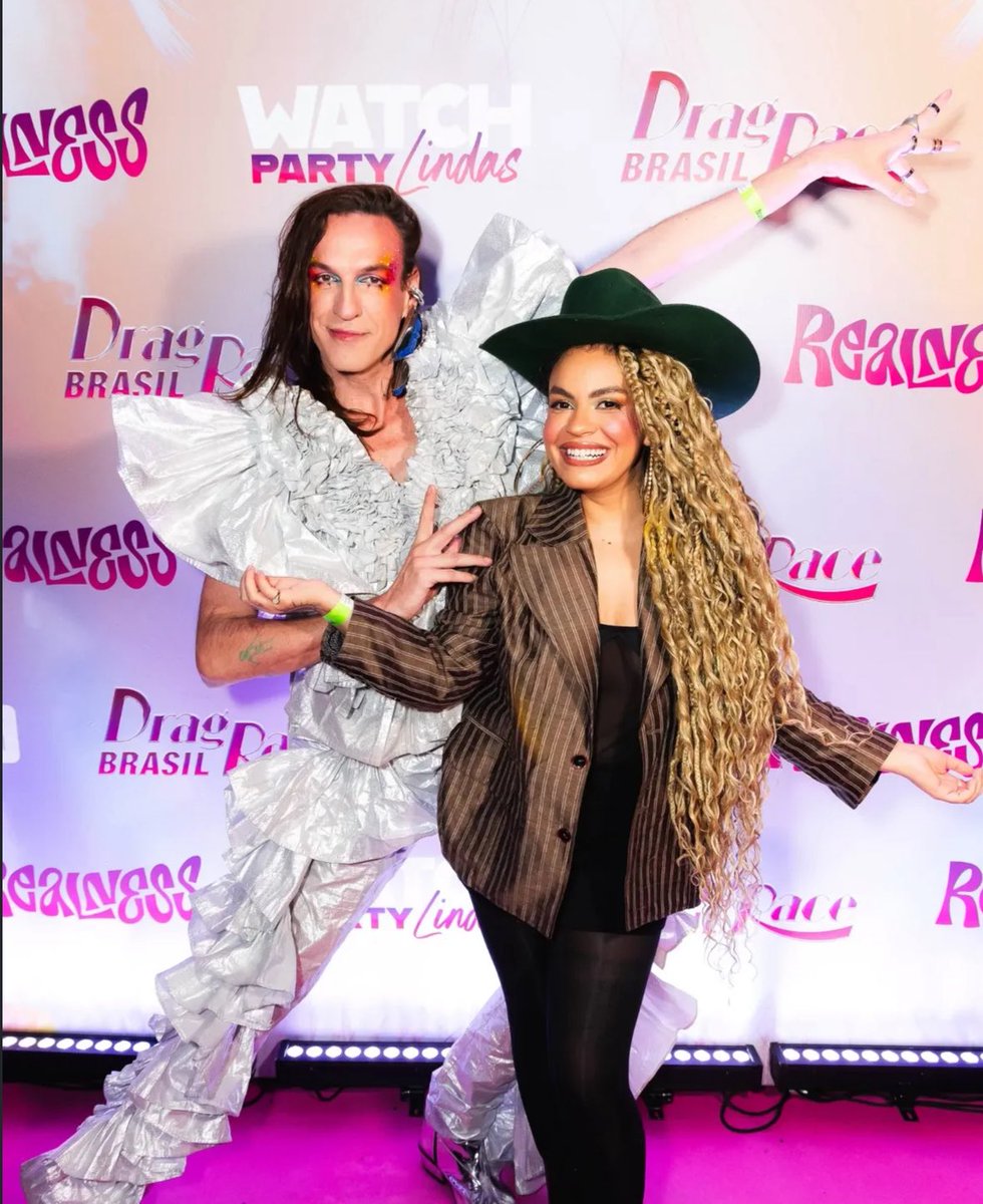 Ruby Nox, Grag Queen, Dudu Bertholini &amp; Bruna Braga look fantastic for the Watch Party Lindas Drag Race Brasil "Meet the Queens" event in São Paulo, Brazil.