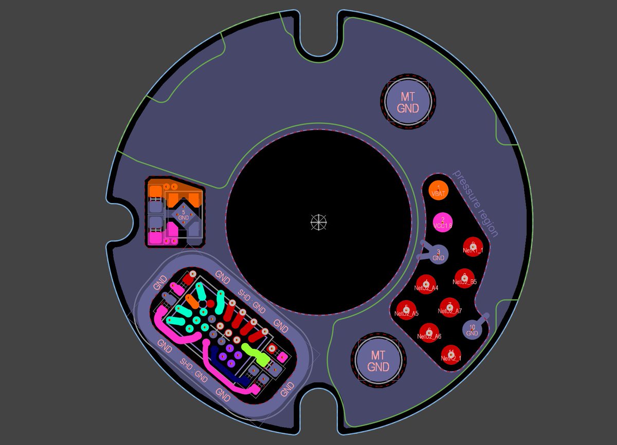 Lukas Henkel (@qvhenkel) on Twitter photo The PPG board for the open-source smartwatch is a 14mm HDI PCB that sits directly in the center of the charging coil The PPG board for the open-source smartwatch is a 14mm HDI PCB that sits directly in the center of the charging coil