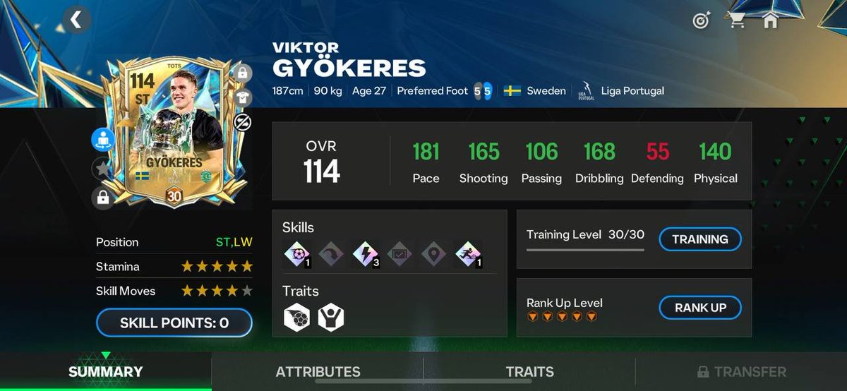 GokuFifaMobile's tweet photo. 🇸🇪WELCOME VICTOR GYOKERES🫱👱♂️🫲
(THE BEST ST IN THE GAME🐐)
#FCBEASTS #UTOTS #TOTS #EAFC25 #FC25 https://t.co/ANm5szROVb
