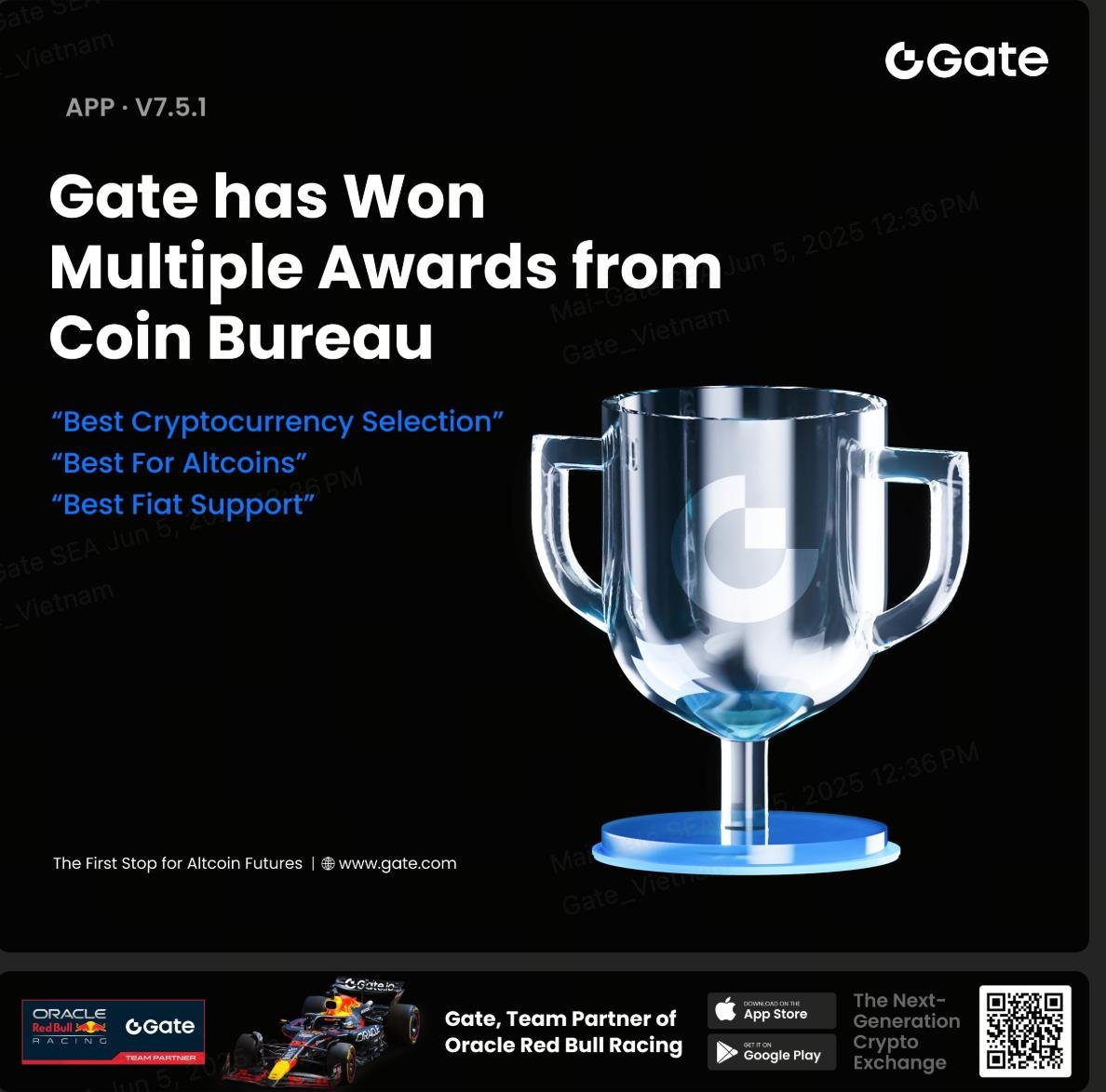 🚀 Gate.io Named Top Crypto Exchange – June 2025 by Coin Bureau! 🚀

Gate continues to lead the game in 2025 with powerful features for every kind of trader:

🔹 1,700+ Altcoins – Find gems before the crowd
🔹 Launchpad &amp; Startup Zone – Where top projects debut
🔹