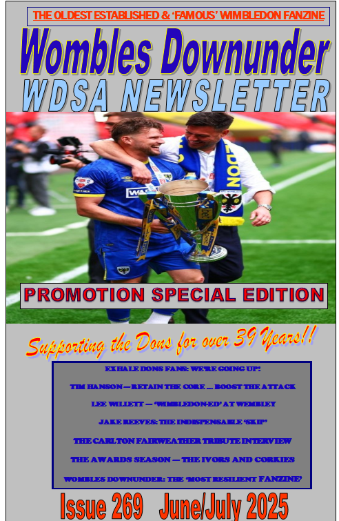 wombles downunder (@wdownunder) on Twitter photo Promotion special issue of <a href="/WDownunder/">wombles downunder</a> out now. <a href="/leewillett88/">Lee Willett</a> "Wimbledon-ed" at Wembley, <a href="/PloughLaneByNum/">Plough Lane By Numbers</a> season analysis, <a href="/misterdowse/">Steve Dowse</a> profiles the 'Indispensable Skip', winners of the Ivors & Corkies & a tribute interview with Carlton Fairweather. wdsa.com.au/2025/06/womble… Promotion special issue of <a href="/WDownunder/">wombles downunder</a> out now. <a href="/leewillett88/">Lee Willett</a> "Wimbledon-ed" at Wembley, <a href="/PloughLaneByNum/">Plough Lane By Numbers</a> season analysis, <a href="/misterdowse/">Steve Dowse</a> profiles the 'Indispensable Skip', winners of the Ivors & Corkies & a tribute interview with Carlton Fairweather. wdsa.com.au/2025/06/womble…