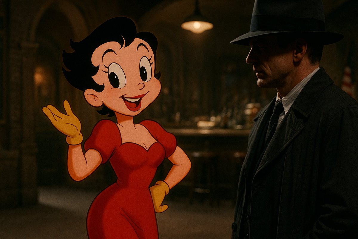 themeinav's tweet image. It took some work but I feel kind of stupidly proud I was able to train my custom GPT to develop an art style type inspired by the Roger Rabbit movie.