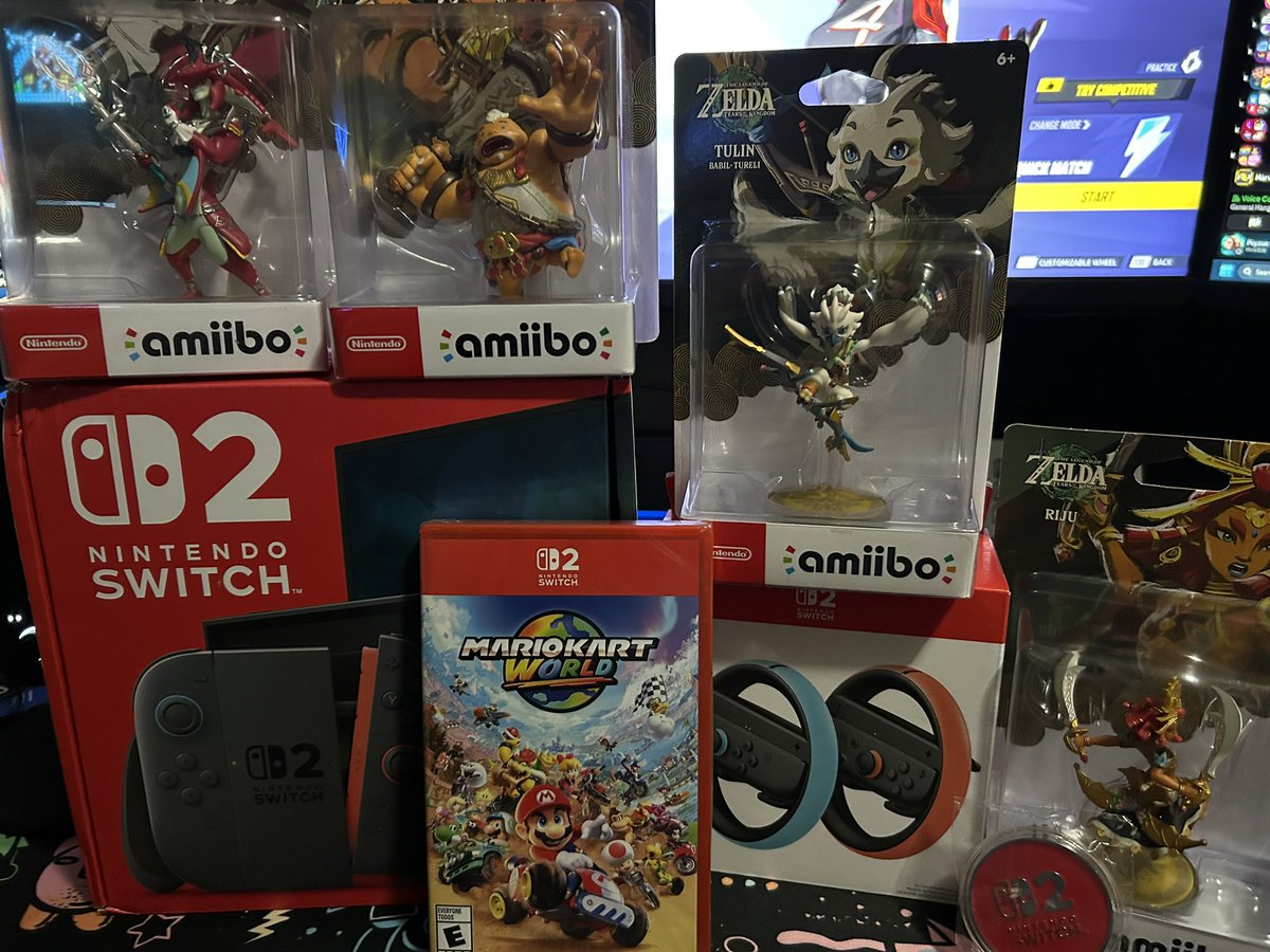 Had an exciting first midnight release with kiddo tonight for the #NintendoSwitch2 drop!

Can’t wait to get around to playing the new Mario Kart with the kiddos/peeps online!