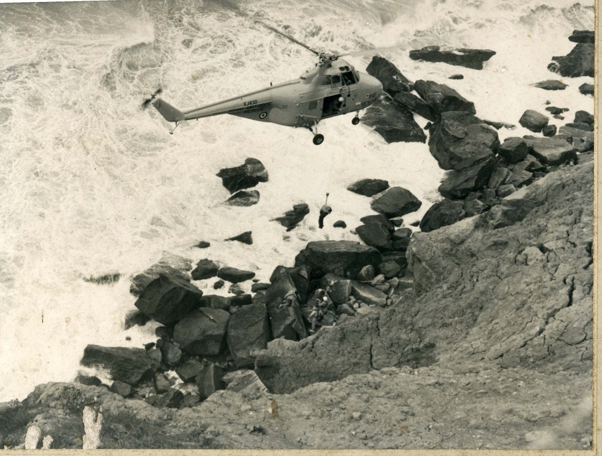 OTD 1977 Whitby's D Class ILB 193 was tasted to a man cut off under Whitby's East Cliff. During the service the ILB's engine failed and the boat was damaged. The ILB crew of three and the causality were safely rescued by RAF Search &amp; Rescue Helicopter.