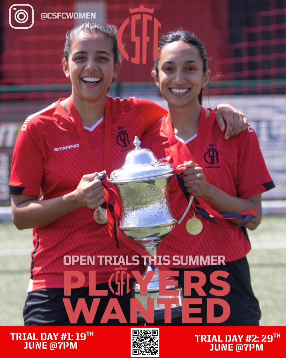 ‼️TRIAL/OPEN SESSION INFO‼️

🗓️ 19th June, 7pm &amp; 29th June 2pm
📍Kings House Sports Ground, 
ℹ️ Welcoming experienced players looking to challenge themselves &amp; also beginners looking to get into football with our reserve team. 
Click here: forms.office.com/e/fcmvXHZ5ES