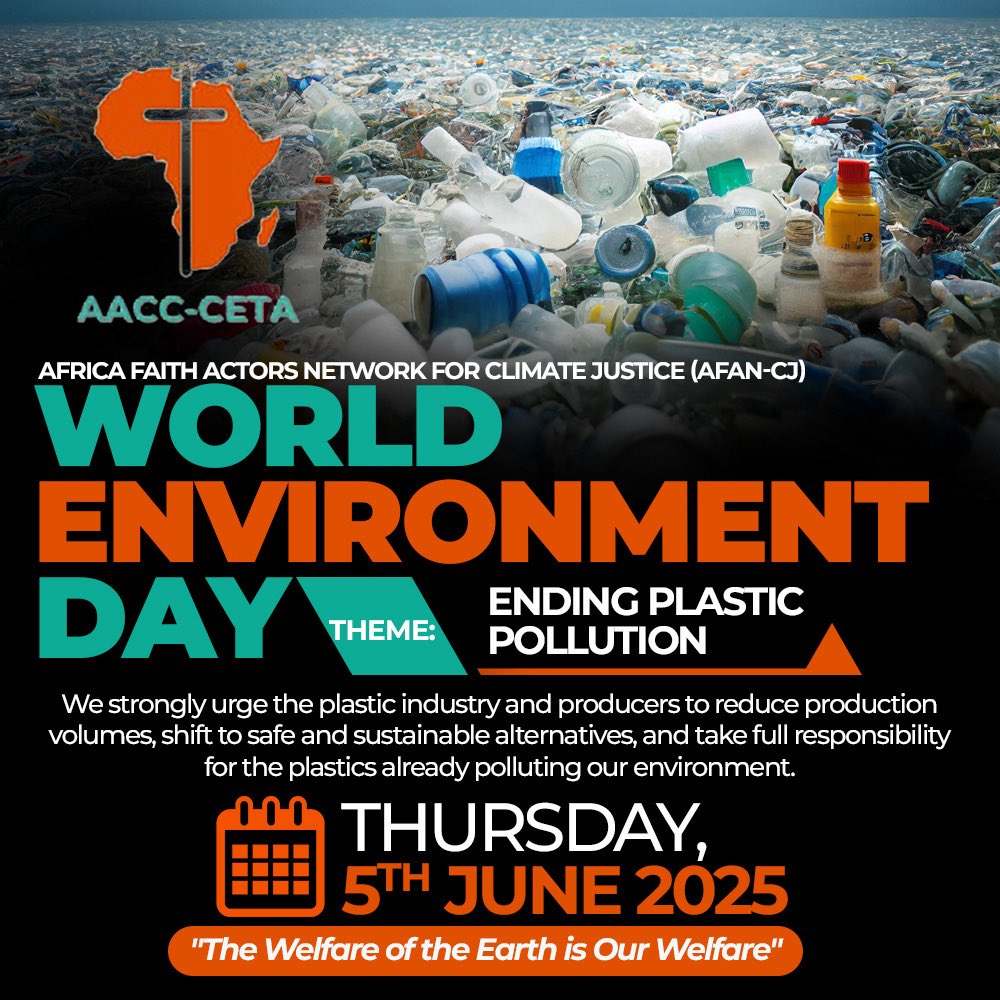 Through the AFAN-CJ, we join the world in commemorating this year’s world environment day and encourage us all to take time and reflect on our special role as stewards of God's creation. The welfare of the earth is our welfare!
#WorldEnvironmentDay2025