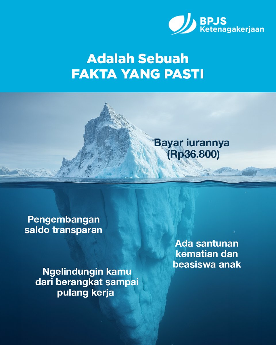Fakta pasti buat freelancer:
Kadang taunya cuma "iurannya aja". Padahal manfaatnya segede ini.

#KerjaKerasBebasCemas #BPJSKetenagakerjaan